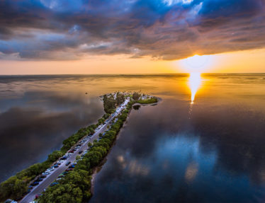 Another aerial perspective of Sunset Beach. Photo by Perry Bean.