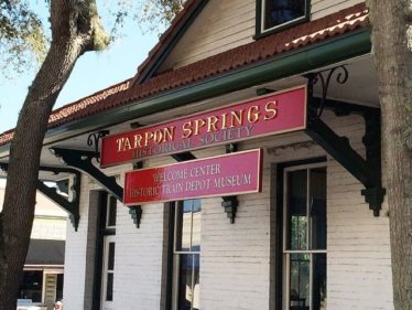 The historic Train Depot is located in Downtown Tarpon Springs.