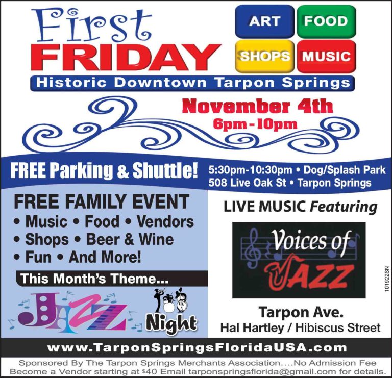 First Friday FREE Family Event Explore Tarpon Springs