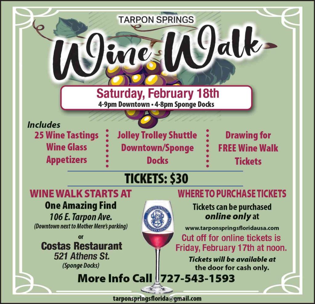 Wine Walk Explore Tarpon Springs